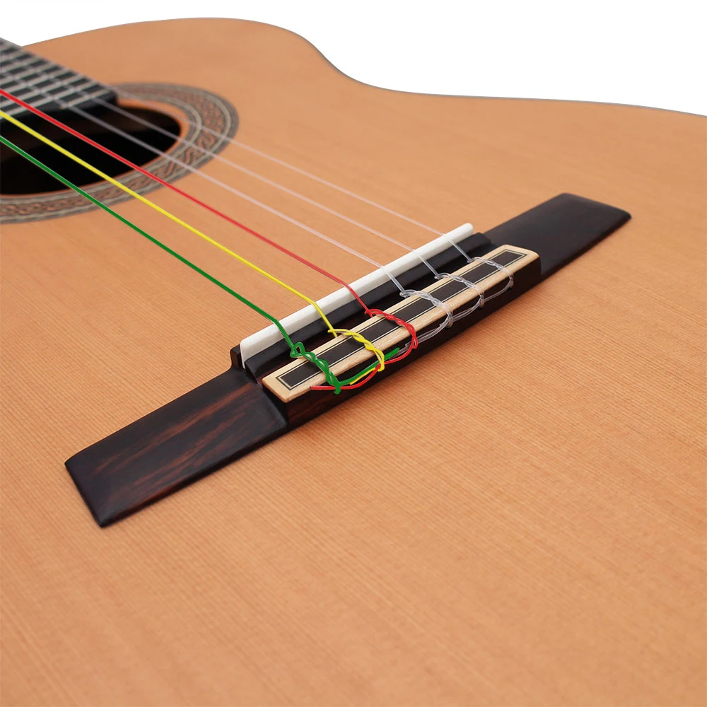 6PCS Rainbow Strings Acoustic Classical Guitar Strings Nylon Core Colorful Coated Copper Alloy Wound C105 Colorful Strings
6PCS Rainbow Strings Acoustic Classical Guitar Strings Nylon Core Colorful Coated Copper Alloy Wound C105 Colorful Strings