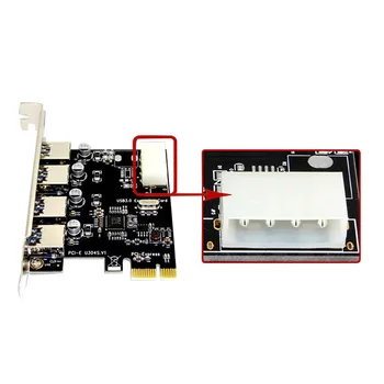 3.0 PCI-E to USB Riser Card 4-port USB Built-in Desktop Expansion Card PR Sale
3.0 PCI-E to USB Riser Card 4-port USB Built-in Desktop Expansion Card PR Sale