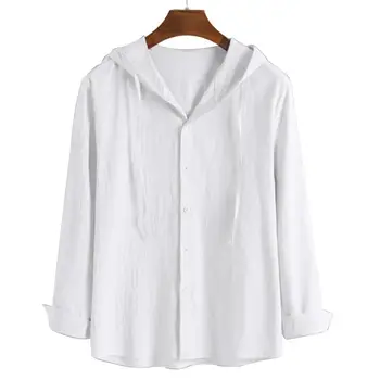 Hot Fashion Men Solid Color Long Sleeve Drawstring Hooded Button Shirt Blouse Long Sleeve Drawstring Hooded Button Shirt Blouse
Hot Fashion Men Solid Color Long Sleeve Drawstring Hooded Button Shirt Blouse Long Sleeve Drawstring Hooded Button Shirt Blouse