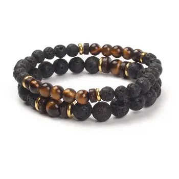 showboho Fashion Men Couple Bracelet for Women Men Fashion Natural Black Lava Stone Mala Beads Bracelets Meditation Yoga Jewelry
showboho Fashion Men Couple Bracelet for Women Men Fashion Natural Black Lava Stone Mala Beads Bracelets Meditation Yoga Jewelry