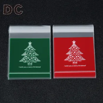 100Pcs/Lot Gift Bags For Christmas Plastic Candy Bags Baking Bags With A Christmas Tree Christmas Cookie Packaging Cake Package
100Pcs/Lot Gift Bags For Christmas Plastic Candy Bags Baking Bags With A Christmas Tree Christmas Cookie Packaging Cake Package