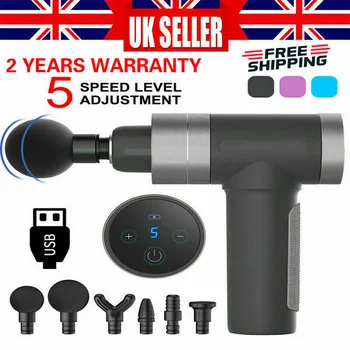 Multi-Angle Massage Usb Comfortable 6Heads LCD Massage Gun Percussion Massage Device Sport Muscle Relaxing Therapy As Gift
Multi-Angle Massage Usb Comfortable 6Heads LCD Massage Gun Percussion Massage Device Sport Muscle Relaxing Therapy As Gift