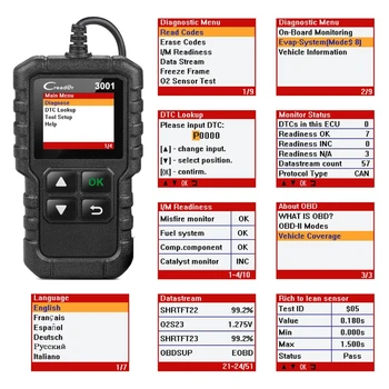 Original LAUNCH CREADER 3001 Code Reader Multi-Language Russian Supports OBD2/EOBD Function Launch CR3001 Full All Protocols
Original LAUNCH CREADER 3001 Code Reader Multi-Language Russian Supports OBD2/EOBD Function Launch CR3001 Full All Protocols
