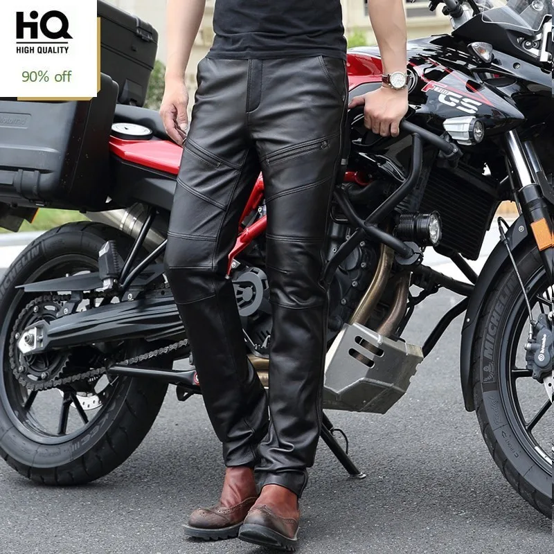 Winter Warm Fleece Lining Motorcycle Pants Men Windproof Genuine Leather Punk Cargo Trousers Men Zipper Biker Streetwear Pants
Winter Warm Fleece Lining Motorcycle Pants Men Windproof Genuine Leather Punk Cargo Trousers Men Zipper Biker Streetwear Pants