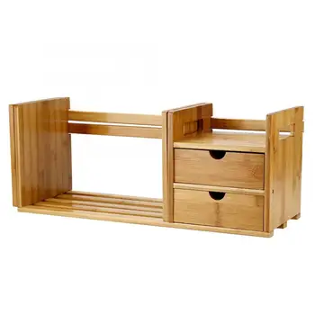 Desktop Book Rack Tabletop Bookcase Bamboo Wood Extendable Desk Tabletop Book Rack Bookshelves Bookcase Organizer with 2 Drawer
Desktop Book Rack Tabletop Bookcase Bamboo Wood Extendable Desk Tabletop Book Rack Bookshelves Bookcase Organizer with 2 Drawer