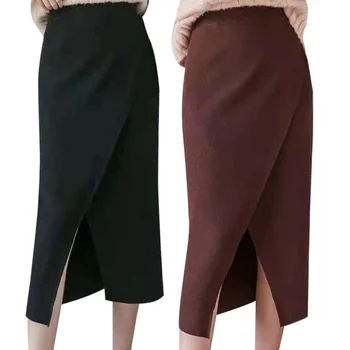 Women's Skirt Denim Skirt Autumn Winter Korean Sexy The Knee High Waist Slim Knit Long Skirt Faldas Largas Mujer
Women's Skirt Denim Skirt Autumn Winter Korean Sexy The Knee High Waist Slim Knit Long Skirt Faldas Largas Mujer