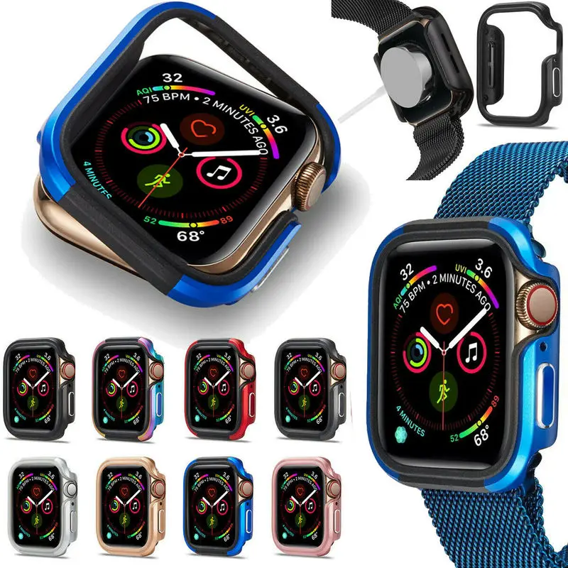 40 мм 44 для Apple Watch IWatch Series 4 5 алюминиевый сплав защитный чехол из ТПУ рамка