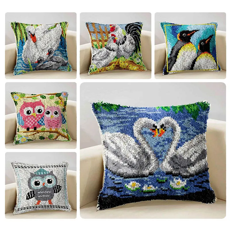 DIY Latch Hook Rug Kits Crocheting Cushion Carpet Cover Floor Mat 3D Cartoon Animal Sewing Needlework for Adults Kids Gift I
DIY Latch Hook Rug Kits Crocheting Cushion Carpet Cover Floor Mat 3D Cartoon Animal Sewing Needlework for Adults Kids Gift I