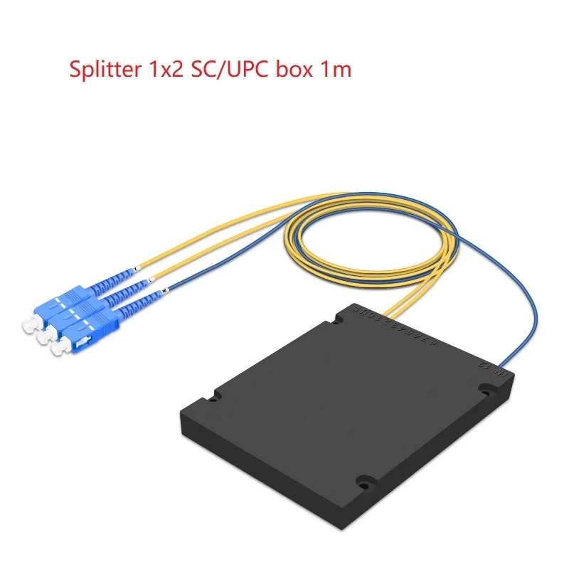 

SCUPC PLC Splitter 1x2 1x4 1x8 1x16 1x32 1x64 SC/UPC Fiber optical Splitter Single Mode optic splitter box FTTH Fibre Splitter