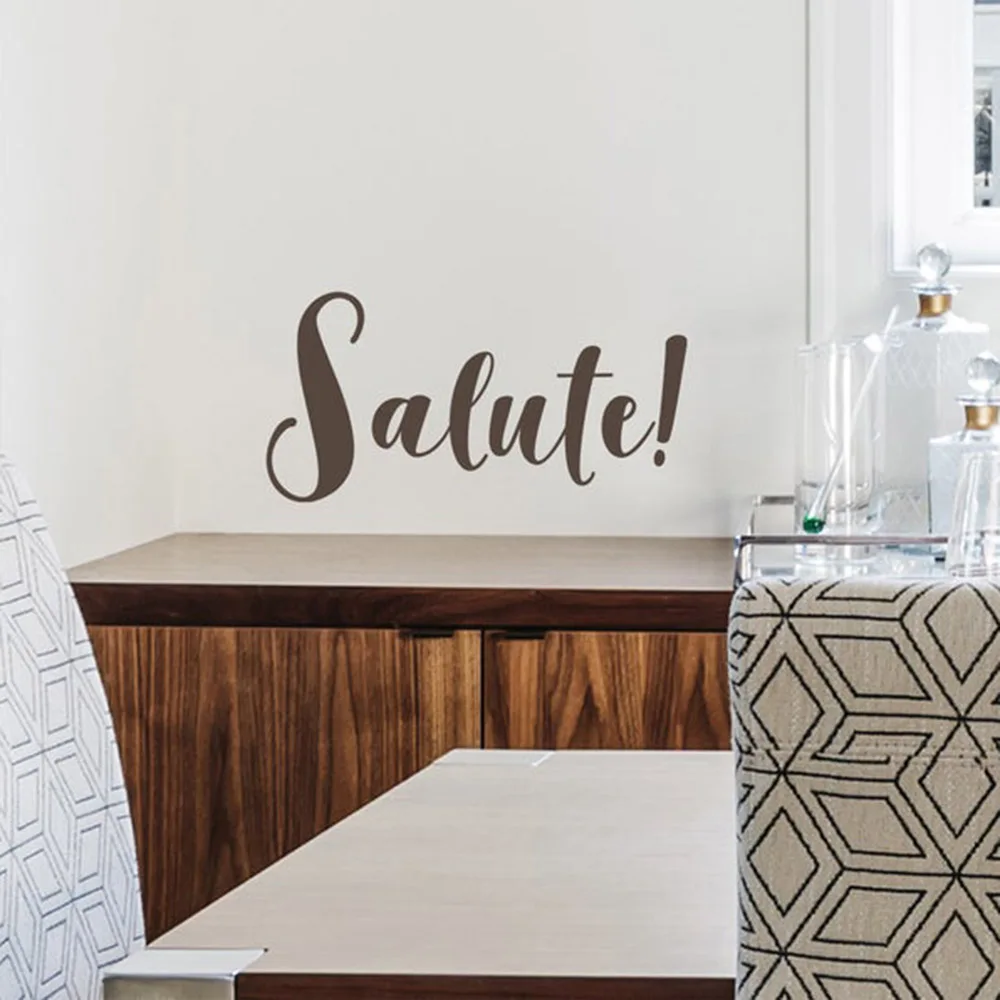 Salute Wall Decal Kitchen Wall Art Vinyl Wall Sticker Art Wine Bottle Home Decoration Accessories For Livingroom Wallpaper C176
Salute Wall Decal Kitchen Wall Art Vinyl Wall Sticker Art Wine Bottle Home Decoration Accessories For Livingroom Wallpaper C176