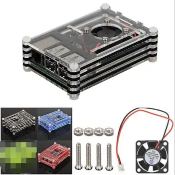 100pcs/lot For Raspberry Pi 3 Enclosure Case 9 layer Acrylic Cover Shell with Cooling Fan for Raspberry Pi 3 Model B+ Plus
100pcs/lot For Raspberry Pi 3 Enclosure Case 9 layer Acrylic Cover Shell with Cooling Fan for Raspberry Pi 3 Model B+ Plus