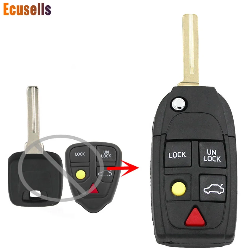 5/4+1 Button Modified Replacement Shell Folding Flip Remote Key Case Fob For Volvo S60 S70 S80 S90 V70
5/4+1 Button Modified Replacement Shell Folding Flip Remote Key Case Fob For Volvo S60 S70 S80 S90 V70