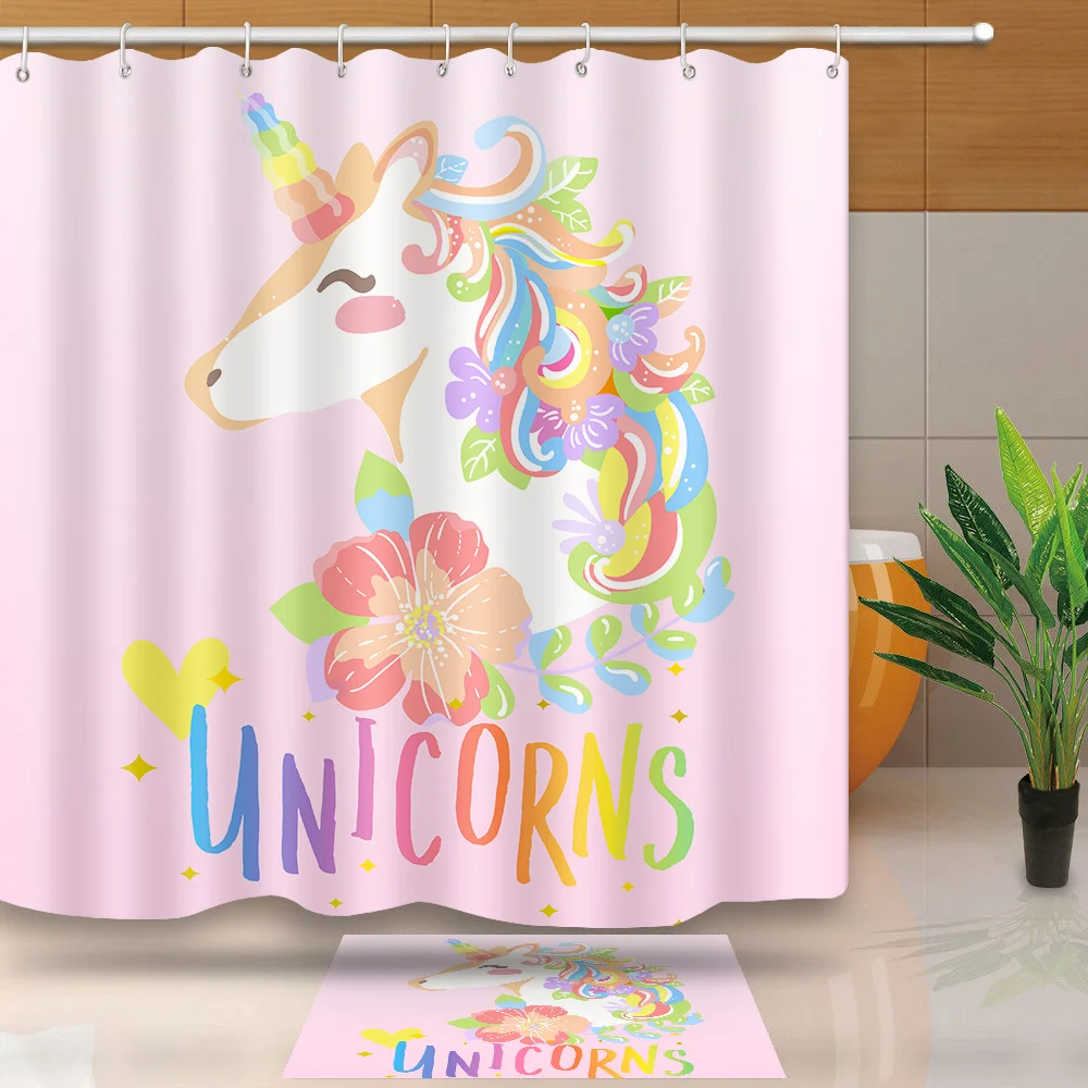 MTMETY Pink Unicorn Shower Curtains Waterproof Polyester Fabric High Quality Mildew Resistant Bathroom Curtains
MTMETY Pink Unicorn Shower Curtains Waterproof Polyester Fabric High Quality Mildew Resistant Bathroom Curtains