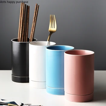 Nordic Home Use Ceramics Chopstick Holder Cutlery Storage Drain Rack Single Chopstick Rack Solid Color Kitchen Finishing Bucket
Nordic Home Use Ceramics Chopstick Holder Cutlery Storage Drain Rack Single Chopstick Rack Solid Color Kitchen Finishing Bucket