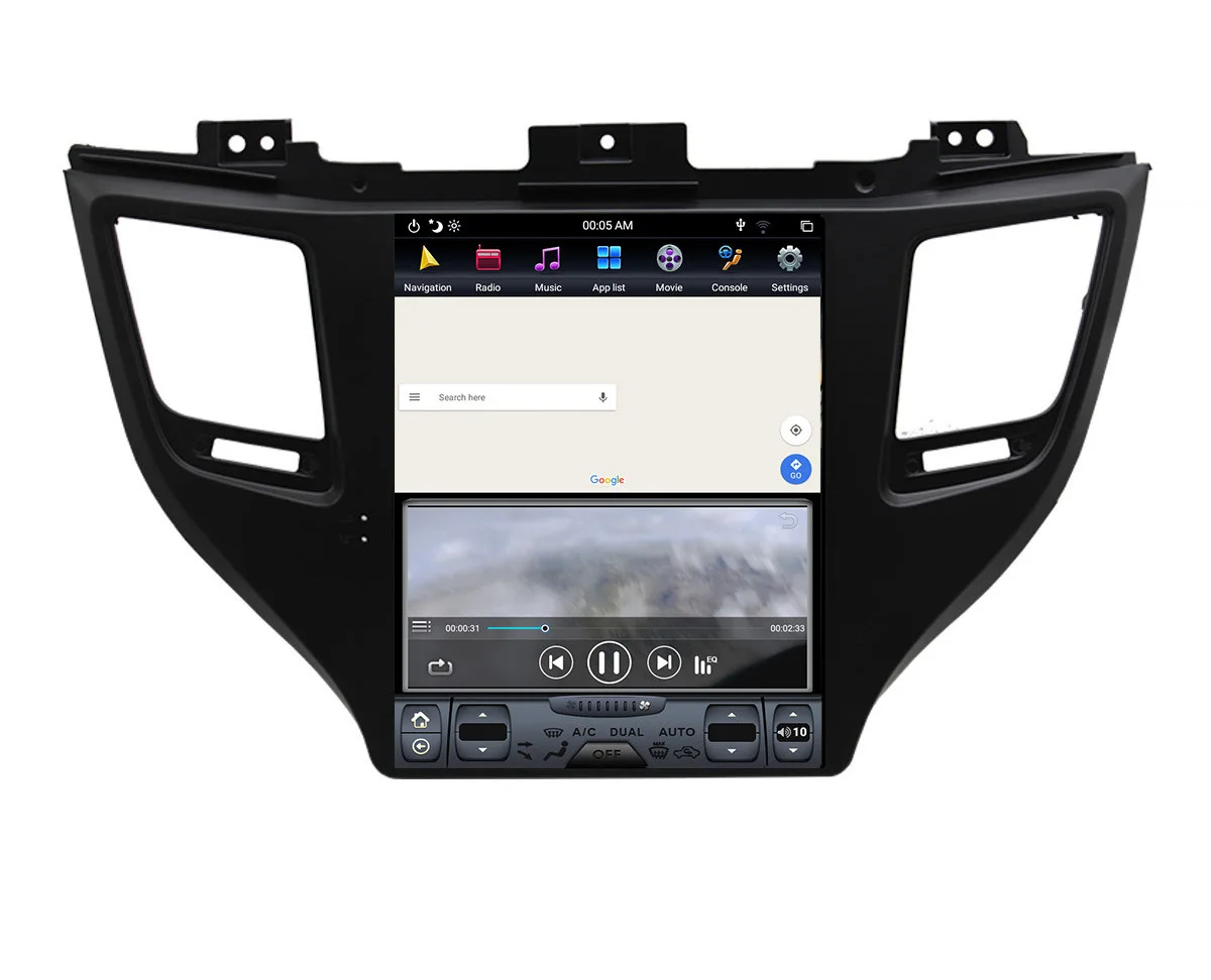 10.4" tesla style vertical screen android 8.1 Six core Car GPS radio Navigation for hyundai Ix35 Tucson 2016-2017
10.4" tesla style vertical screen android 8.1 Six core Car GPS radio Navigation for hyundai Ix35 Tucson 2016-2017