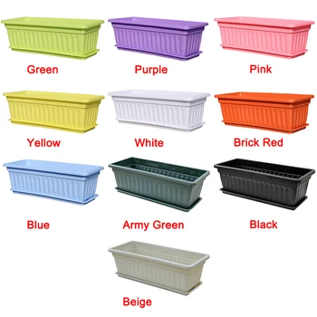 Flower Window Box PP Resin Rectangular Window Planters Vegetables Growing Container Garden Flower Plant Pot for Balcony HFing
Flower Window Box PP Resin Rectangular Window Planters Vegetables Growing Container Garden Flower Plant Pot for Balcony HFing