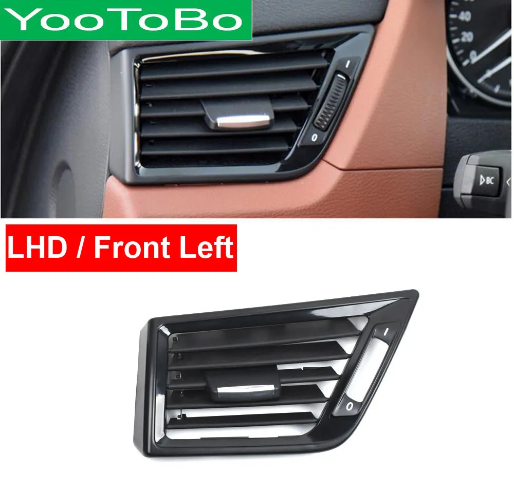 LHD Left Hand Drive Car AC Air Conditioner Vent Grille Outlet Front Panel Cover Replacement BMW X1 E84 2010-16 Bright Black | Автомобили и