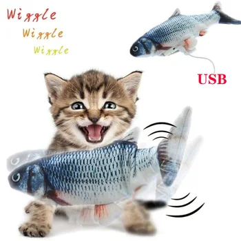 Pet Mobile USB Fish Shaped Cat Toy Interactive Gift Fish Catnip Pillow Doll Simulation Fish Play Pet Toy
Pet Mobile USB Fish Shaped Cat Toy Interactive Gift Fish Catnip Pillow Doll Simulation Fish Play Pet Toy