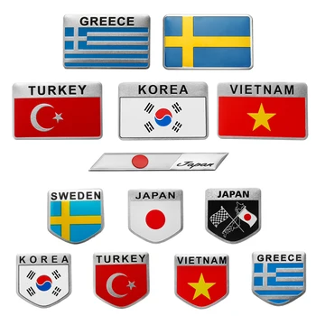 Turkey Sweden Greece Korea Vietnam Japan 3D Car Auto Sticker Decal Flag Sticker Decal Emblem Badge Aluminum Alloy
Turkey Sweden Greece Korea Vietnam Japan 3D Car Auto Sticker Decal Flag Sticker Decal Emblem Badge Aluminum Alloy
