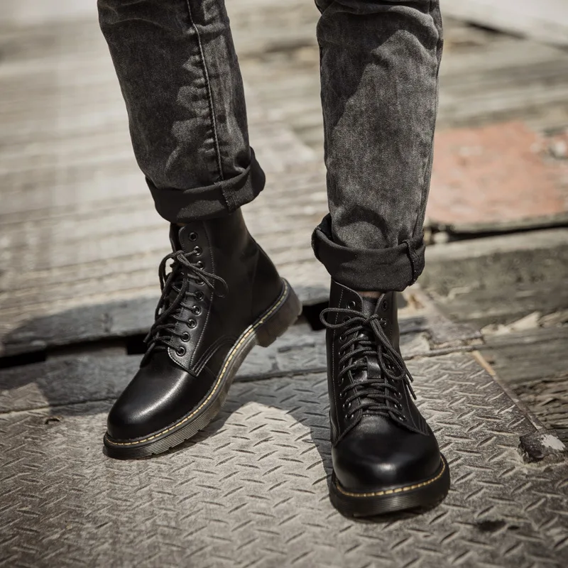 2018 Autumn And Winter New Style Men Genuine Leather round-Toe Martin Boots Thick Bottomed Motorcycle Boots MEN'S Leather Boots
2018 Autumn And Winter New Style Men Genuine Leather round-Toe Martin Boots Thick Bottomed Motorcycle Boots MEN'S Leather Boots