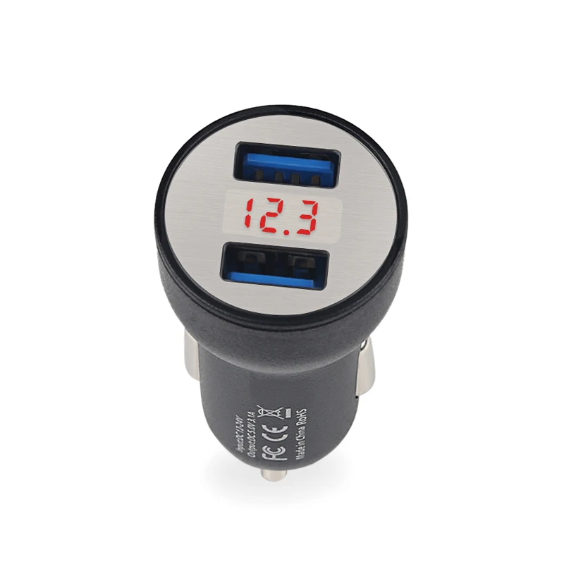 Universal Vehicle 2 Ports USB Cigarette Lighter Socket USB Charger 12v LCD Display Cigarette Socket Lighter For Smart Phone
Universal Vehicle 2 Ports USB Cigarette Lighter Socket USB Charger 12v LCD Display Cigarette Socket Lighter For Smart Phone