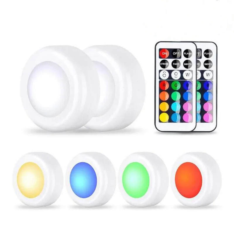 RGBW Dimmable LED Puck Lights Wireless Remote Control 13 Colors Touch Sensor LED Cabinet Lamps for Stair Hallway Ambient Light
RGBW Dimmable LED Puck Lights Wireless Remote Control 13 Colors Touch Sensor LED Cabinet Lamps for Stair Hallway Ambient Light