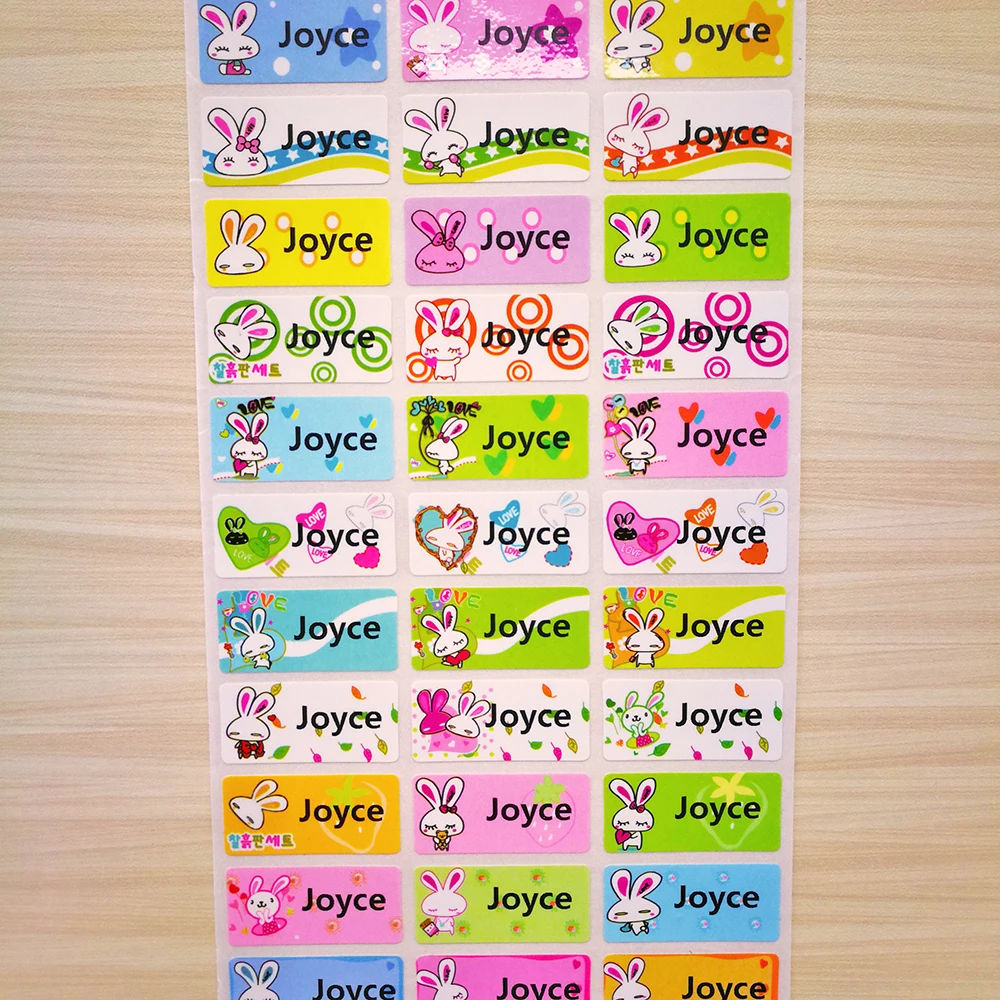 Fashion Rabbit Personal Name Stickers Customize School Stationery Label Waterproof Tags Decal Sticker For Girl Scrapbooking
Fashion Rabbit Personal Name Stickers Customize School Stationery Label Waterproof Tags Decal Sticker For Girl Scrapbooking