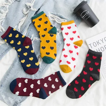 Cotton tube socks women's love Korean version autumn and winter new school style jacquard women's socks
Cotton tube socks women's love Korean version autumn and winter new school style jacquard women's socks