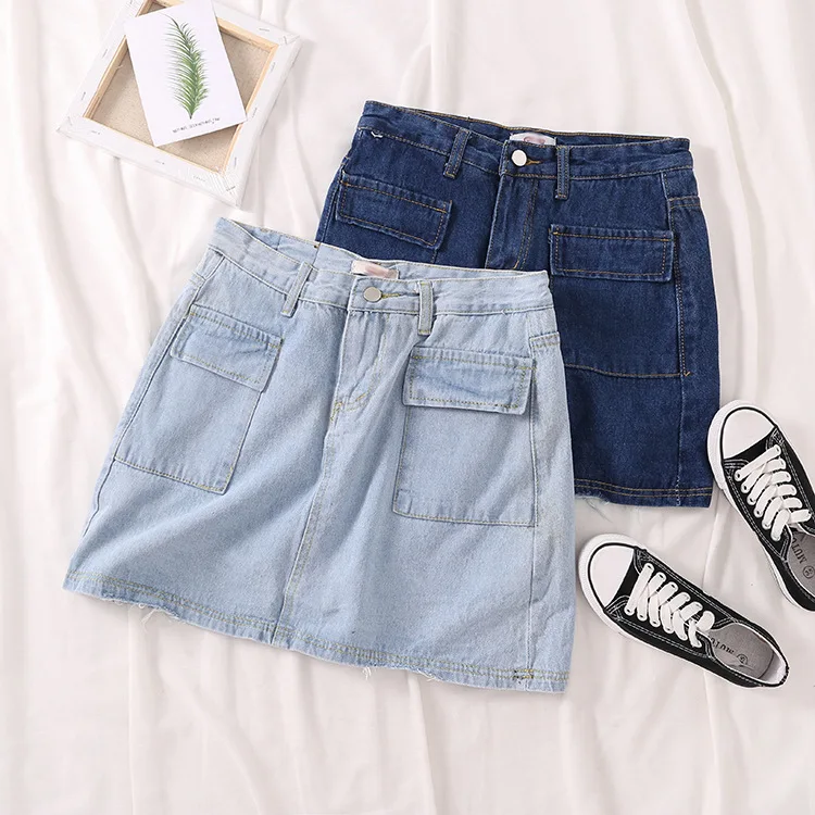Stock WOMEN'S Dress Processing 2019 Spring Korean-style College Style Elegant Versatile Denim Skirt Women's 6.18
Stock WOMEN'S Dress Processing 2019 Spring Korean-style College Style Elegant Versatile Denim Skirt Women's 6.18