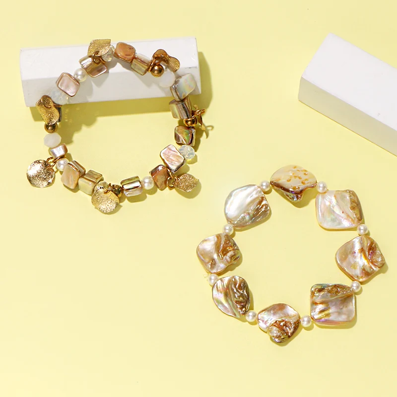 Фото Коми 2 вида стилей нерегулярные браслеты и браслет для женщин девушек винтажные