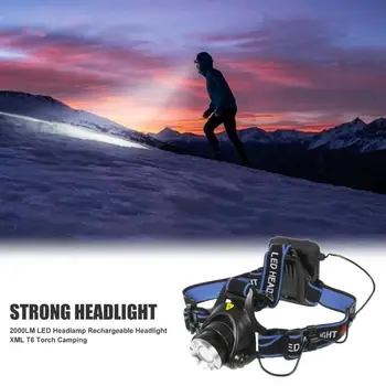 Durable Headlight Flashlight Wear-resistant XML T6 LED Headlight Flashlight Zoomable Rechargeable Camping Headlamp Torch
Durable Headlight Flashlight Wear-resistant XML T6 LED Headlight Flashlight Zoomable Rechargeable Camping Headlamp Torch