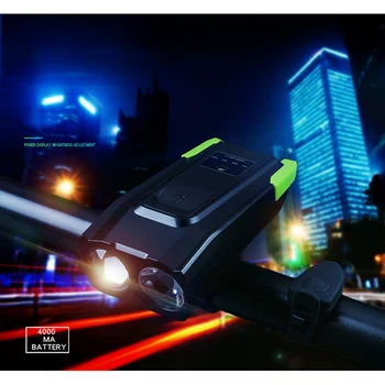 4000 mAh bicycle light set LED sensor with rechargeable smart USB light with horn 800 lumens
4000 mAh bicycle light set LED sensor with rechargeable smart USB light with horn 800 lumens