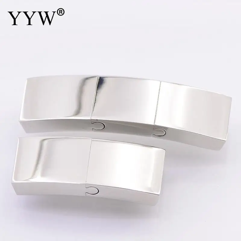 

1pcs Stainless Steel Clasps 10mm-12mm For Diy Bracelets Silver Color Plated Connector Buckles Jewelry Making Findings Clasp