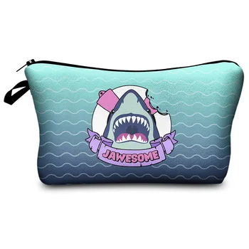 Shark Cosmetic Bag Print Women Brand makeup bags Cute bag headset candy Cosmetic printing Collection Casual men zipper new
Shark Cosmetic Bag Print Women Brand makeup bags Cute bag headset candy Cosmetic printing Collection Casual men zipper new