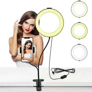 2 in 1 LED Fill Light 360 Rotating Adjustable Long Arms Desktop Holder Ring light mobile Phone Bracket Holder for Live Streaming
2 in 1 LED Fill Light 360 Rotating Adjustable Long Arms Desktop Holder Ring light mobile Phone Bracket Holder for Live Streaming