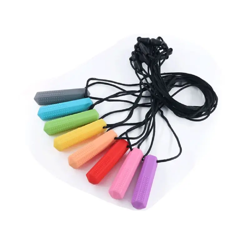 2023 New Baby Silicone Teether Kids Chew Necklace Sensory Chewy Pendant Teething Toys for Autism ADHD Special Needs
2023 New Baby Silicone Teether Kids Chew Necklace Sensory Chewy Pendant Teething Toys for Autism ADHD Special Needs