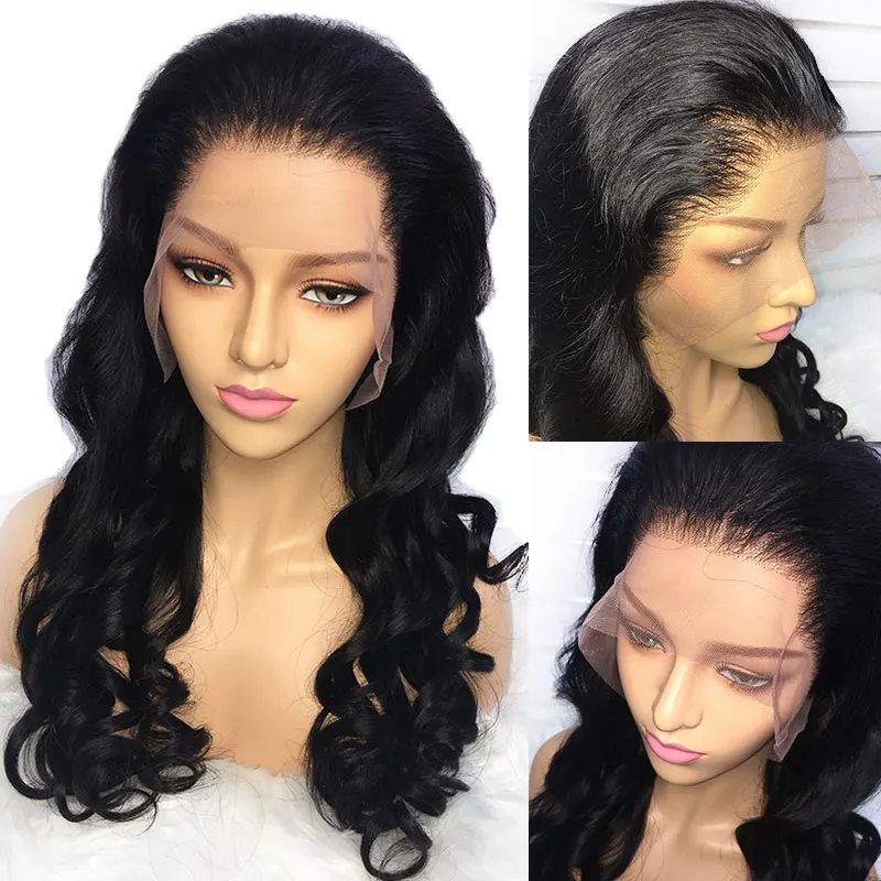  Brazilian Loose Wave Lace Front Human Hair Wigs For Black Women Remy Hair Wig With Baby Hair 150 Density 13x4inch