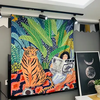 Tropical Tapestry Personality Tiger Tapestry Boho Decor Tapestry Wall Boho Decoration Home Decoration Tapiz Pared Tela
Tropical Tapestry Personality Tiger Tapestry Boho Decor Tapestry Wall Boho Decoration Home Decoration Tapiz Pared Tela