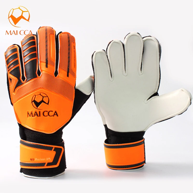 

Soccer Goalkeeper Gloves Professional Thick Latex Non-slip Soccer Goalie Gloves With Finger Protection Kids Adult Size