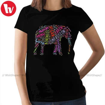 Elephant T-Shirt Vegan Elephant Fitted T Shirt Black Printed Women tshirt O Neck Oversize Ladies Tee Shirt
Elephant T-Shirt Vegan Elephant Fitted T Shirt Black Printed Women tshirt O Neck Oversize Ladies Tee Shirt