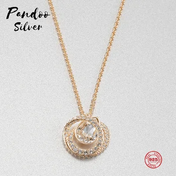 PANDOO Fashion Charm Pure 925 Silver Original 1:1 Copy, Love Simple Short Clavicle Chain Necklace Female Luxury Jewelry Gifts
PANDOO Fashion Charm Pure 925 Silver Original 1:1 Copy, Love Simple Short Clavicle Chain Necklace Female Luxury Jewelry Gifts