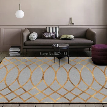 Modern Geometric Carpet and Rug for Living Room Bedroom Golden Metal Striped Parlor Area Rugs Home Sofa Decor Floor Mat
Modern Geometric Carpet and Rug for Living Room Bedroom Golden Metal Striped Parlor Area Rugs Home Sofa Decor Floor Mat