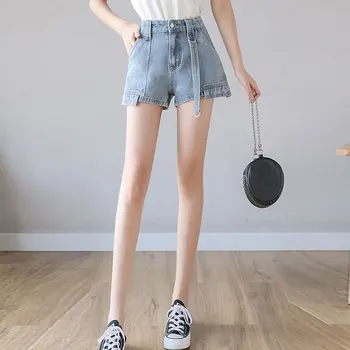 Denim Shorts Women 2020 Spring And Summer New Korean Casual Tooling Tide Loose Big Pocket Wide Leg
Denim Shorts Women 2020 Spring And Summer New Korean Casual Tooling Tide Loose Big Pocket Wide Leg