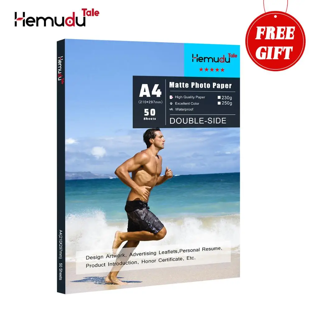 Double Side Matte Photo Paper A4 Inkjet Printing Waterproof For Inkjet Printer Photographer imaging printing paper 50 Sheets
Double Side Matte Photo Paper A4 Inkjet Printing Waterproof For Inkjet Printer Photographer imaging printing paper 50 Sheets