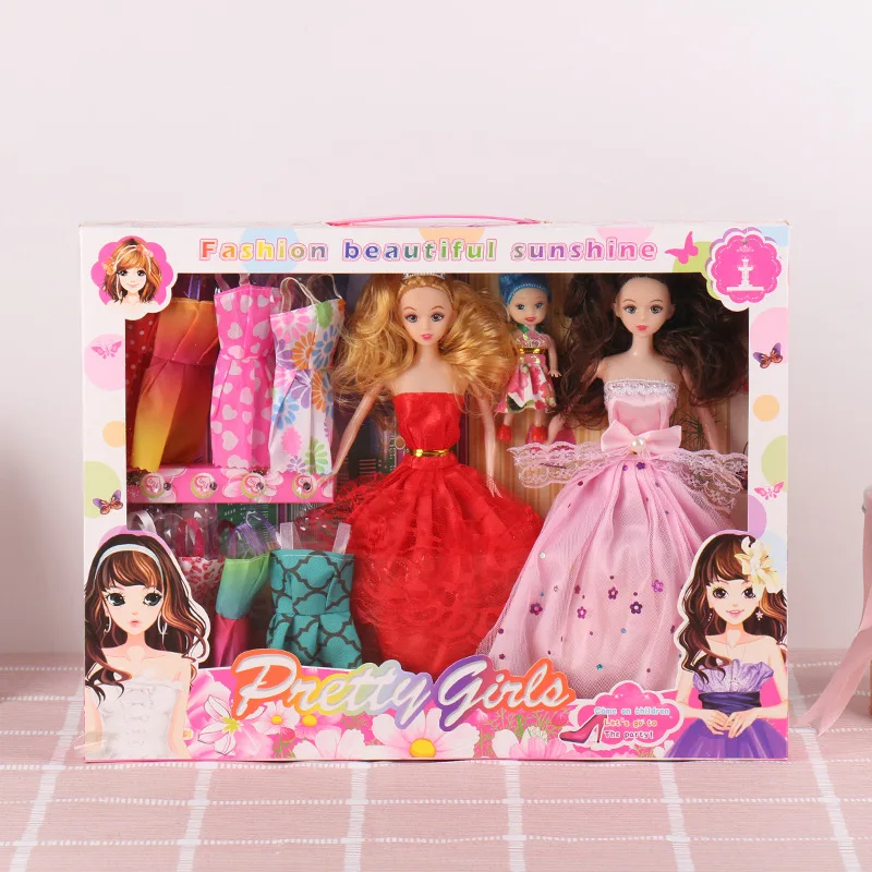 girls childrens toy barbie doll toy gift box