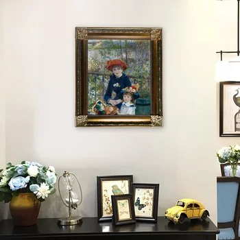 Framed Painting Augueste Renoir Two Sisters, 1881 with Solid wooden picture frame
Framed Painting Augueste Renoir Two Sisters, 1881 with Solid wooden picture frame