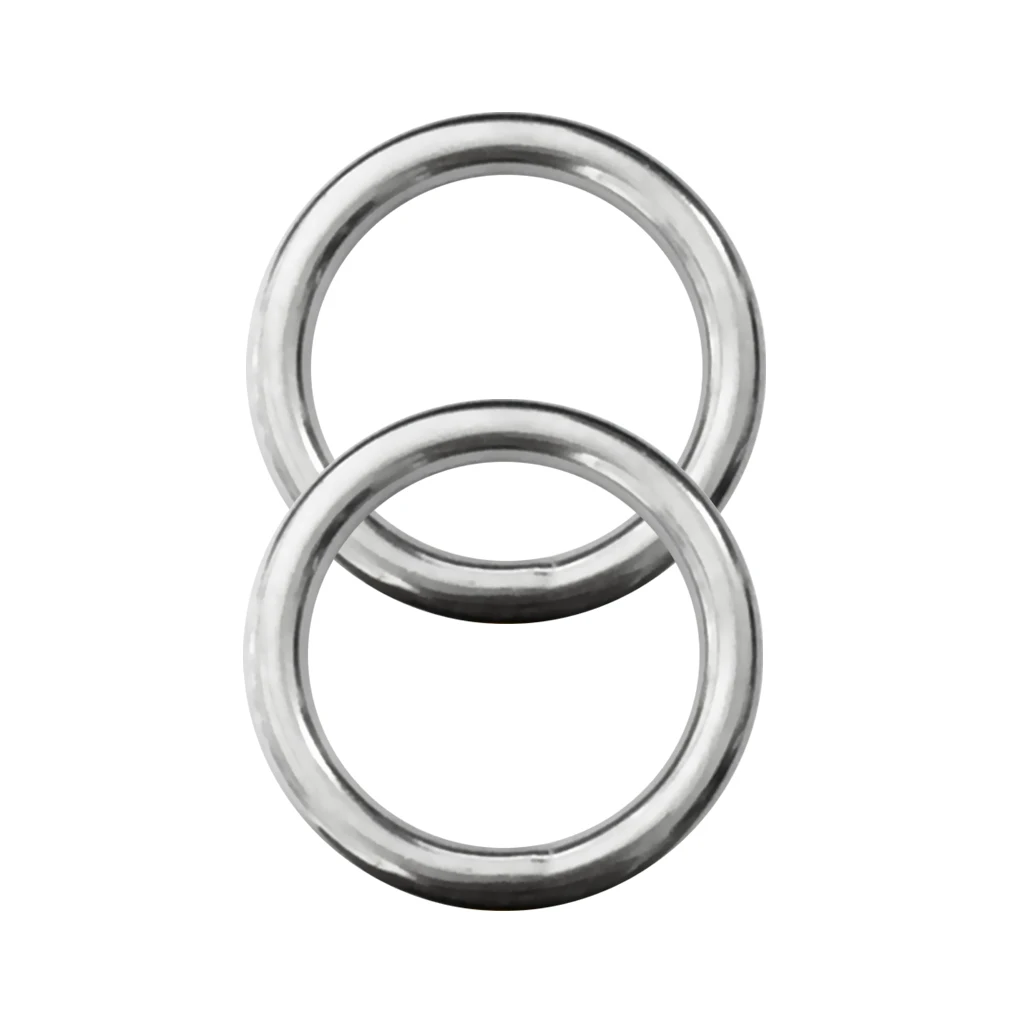 2pcs 5 x 30mm 316 Stainless Steel Webbing Strapping Welded O Rings 2pcs 5 x 30mm 316 Stainless Steel Webbing Strapping Welded O Rings