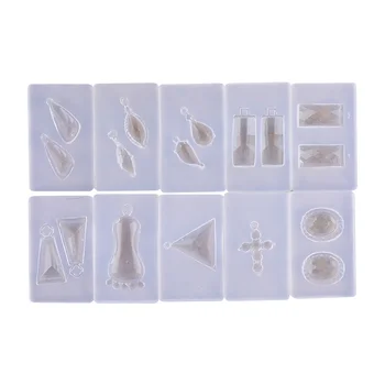 2020 New 10 Pcs/set UV Crystal Epoxy Mould Hollow Love Heart Five Star DIY Handmade Earrings Pendant High Translucent Mold
2020 New 10 Pcs/set UV Crystal Epoxy Mould Hollow Love Heart Five Star DIY Handmade Earrings Pendant High Translucent Mold