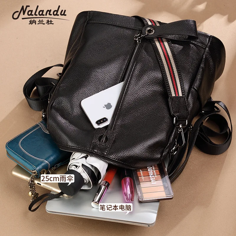 Nalan Du First Layer Leather Backpackage Women's 2019 New Style Autumn And Winter Korean-style Large-Volume Leather Backpack Wom
Nalan Du First Layer Leather Backpackage Women's 2019 New Style Autumn And Winter Korean-style Large-Volume Leather Backpack Wom
