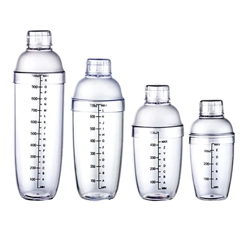 4Pcs Plastic Cocktail Shaker Clear Bar Shaker Wine Beverage Drink Mixer Barware Household Bartender Bar Tools Accessory
4Pcs Plastic Cocktail Shaker Clear Bar Shaker Wine Beverage Drink Mixer Barware Household Bartender Bar Tools Accessory